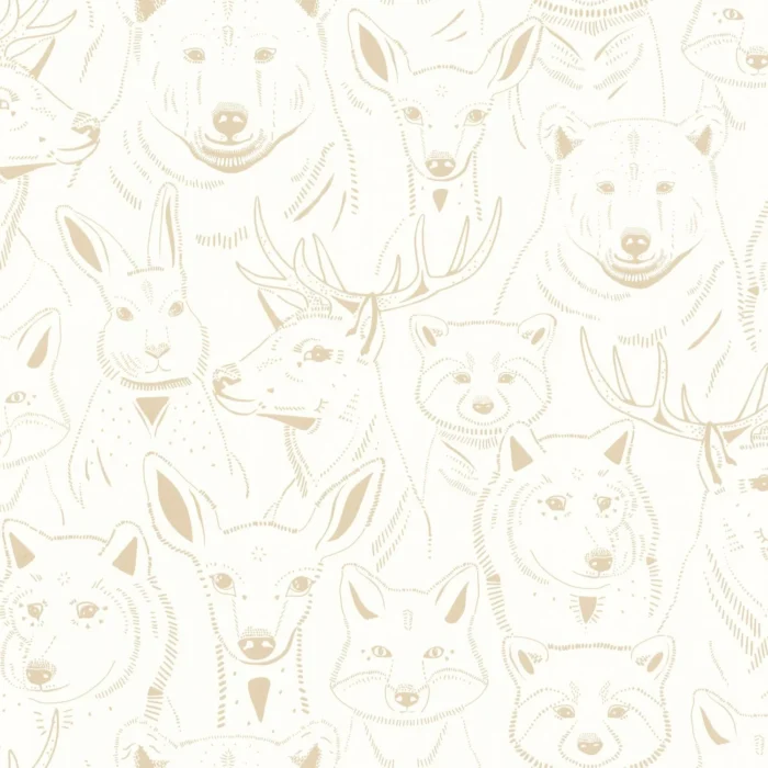 S Amuser Wallpaper - Beige swatch