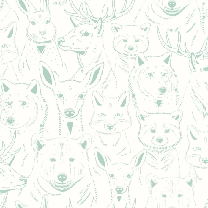 S Amuser Wallpaper - Menthe swatch