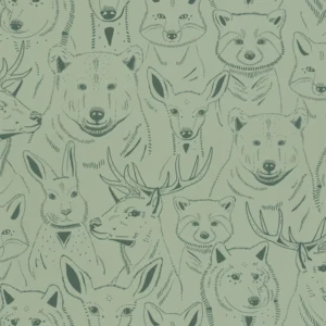 green children's wallpaper from caselio