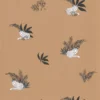 brown botanical wallpaper from caselio