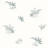 blue botanical wallpaper from caselio