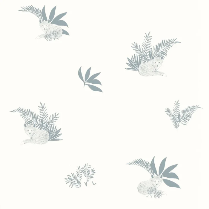 Contempler Wallpaper - Bleu Grise swatch