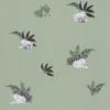 green botanical wallpaper from caselio