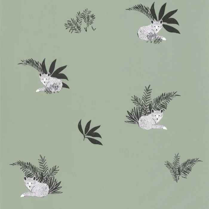 Contempler Wallpaper - Vert De Gris swatch