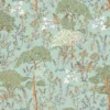 green botanical wallpaper from caselio