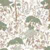 green botanical wallpaper from caselio