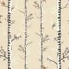 brown botanical wallpaper from caselio