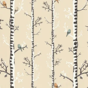 brown botanical wallpaper from caselio