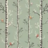 green botanical wallpaper from caselio