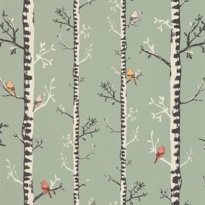 Escalader Wallpaper - Vert De Gris swatch