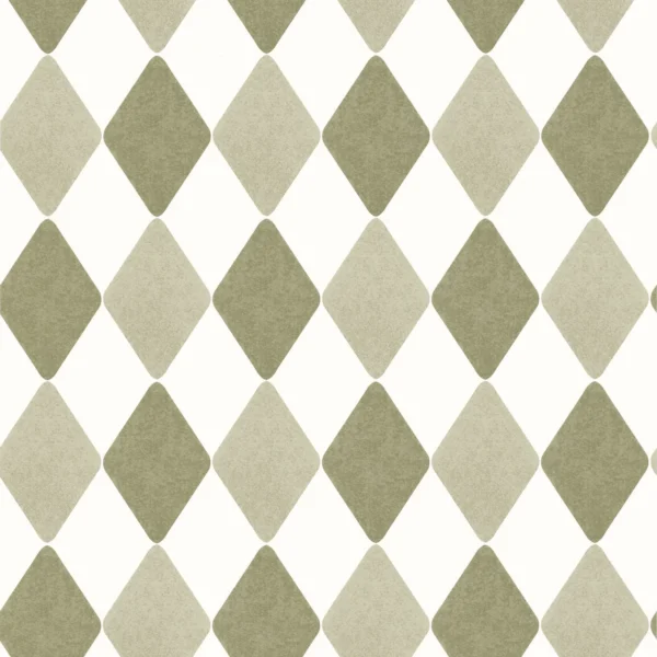 Danser Wallpaper - Kaki by green geometric wallpaper from caselio
