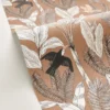 brown botanical wallpaper and wallpaper with