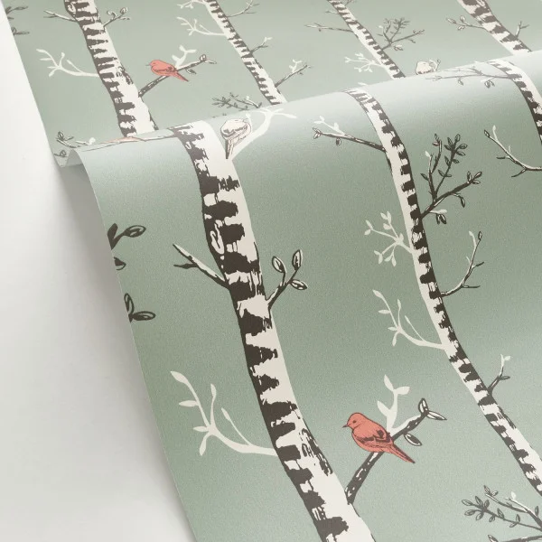 Escalader Wallpaper - Vert De Gris by green botanical wallpaper and wallpaper with