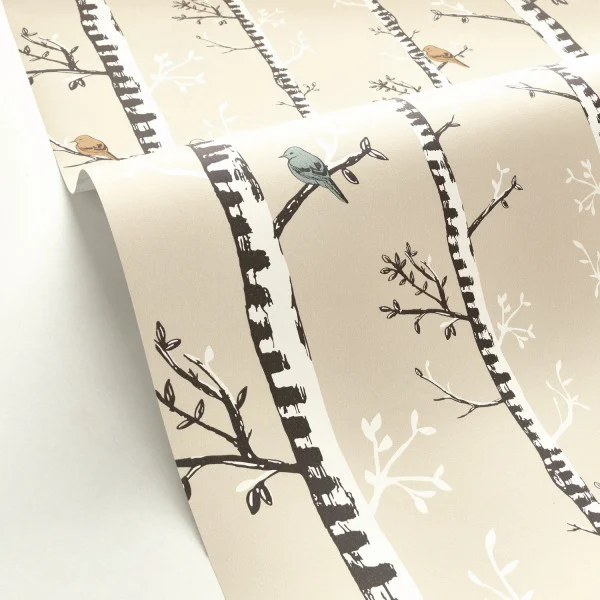 Escalader Wallpaper - Beige by brown botanical wallpaper and wallpaper with