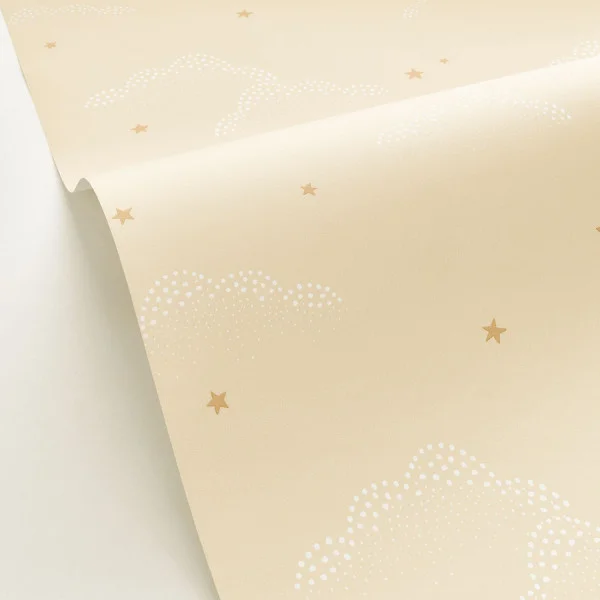 S Evader Wallpaper - Beige Camel by yellow children's wallpaper and wallpaper with