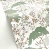 green botanical wallpaper and wallpaper with