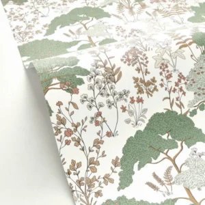 green botanical wallpaper and wallpaper with
