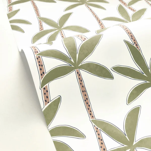 Se Balancer Wallpaper - Kaki by white botanical wallpaper and wallpaper with