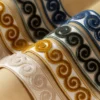 various velvet border with vine swirl