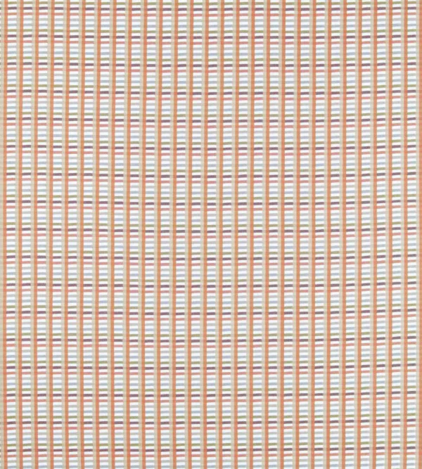Charnwood Fabric - Terracotta by red striped woven fabric from Scion