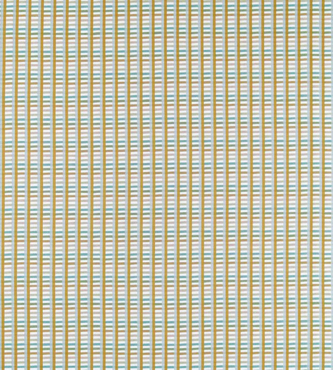 Charnwood Fabric - Honey by yellow striped woven fabric from Scion