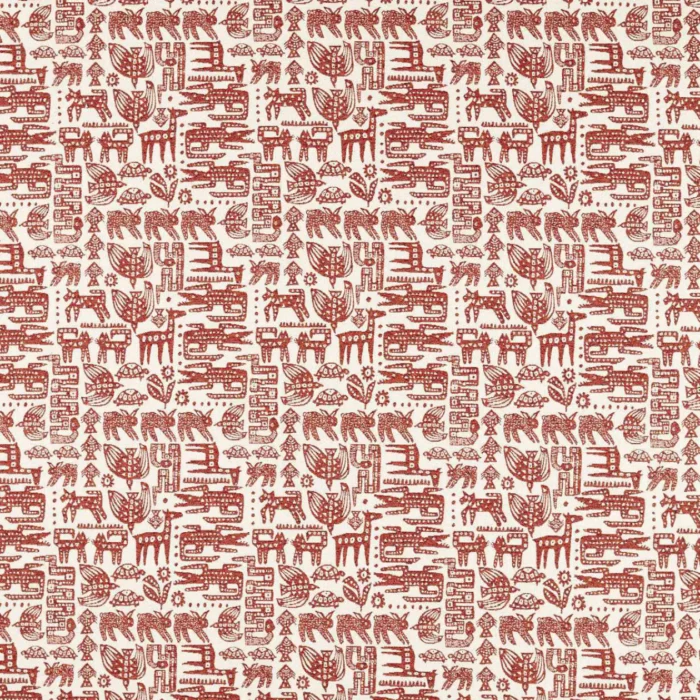 Twycross Fabric - Brick swatch