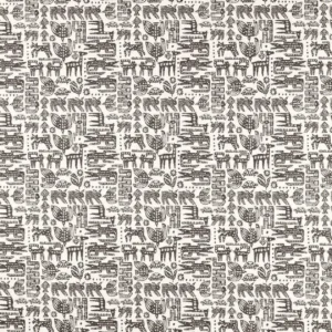 black-grey animal woven fabric from Scion