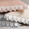 two tone scalloped border on cushions