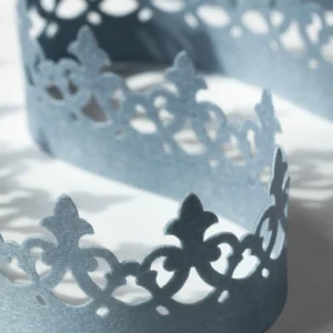 blue felt scalloped border