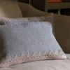 felt scalloped border on cushion