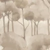 brown botanical wallpaper from casadeco