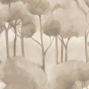 brown botanical wallpaper from casadeco