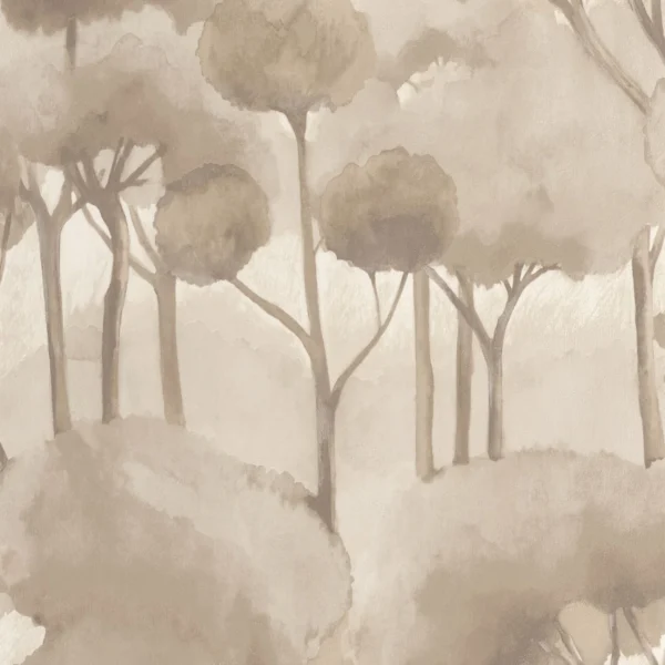 Foret Des Landes Wallpaper - Lin by brown botanical wallpaper from casadeco