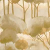 yellow botanical wallpaper from casadeco