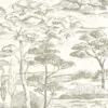 green botanical wallpaper from casadeco