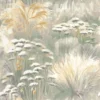 green botanical wallpaper from casadeco