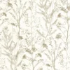neutral botanical wallpaper from casadeco