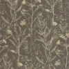brown botanical wallpaper from casadeco