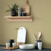 green plain wallpaper and with