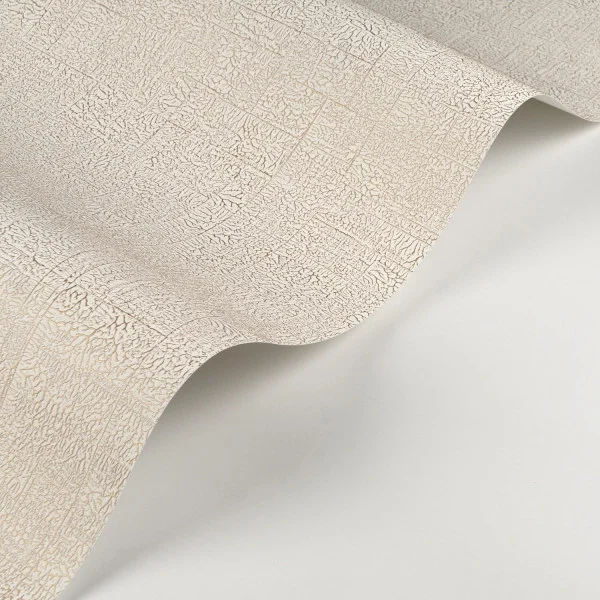 Ecume Wallpaper - Blanc Craie by white plain wallpaper and wave with wallpaper