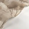 brown botanical wallpaper and wave with wallpaper