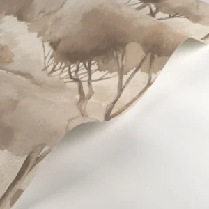 brown botanical wallpaper and wave with wallpaper
