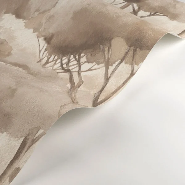 Foret Des Landes Wallpaper - Lin by brown botanical wallpaper and wave with wallpaper