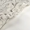 white botanical wallpaper and wave with wallpaper
