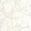 white botanical wallpaper from casadeco