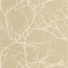 neutral botanical wallpaper from casadeco