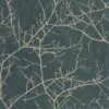 blue botanical wallpaper from casadeco