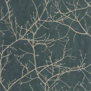blue botanical wallpaper from casadeco