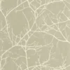 neutral botanical wallpaper from casadeco
