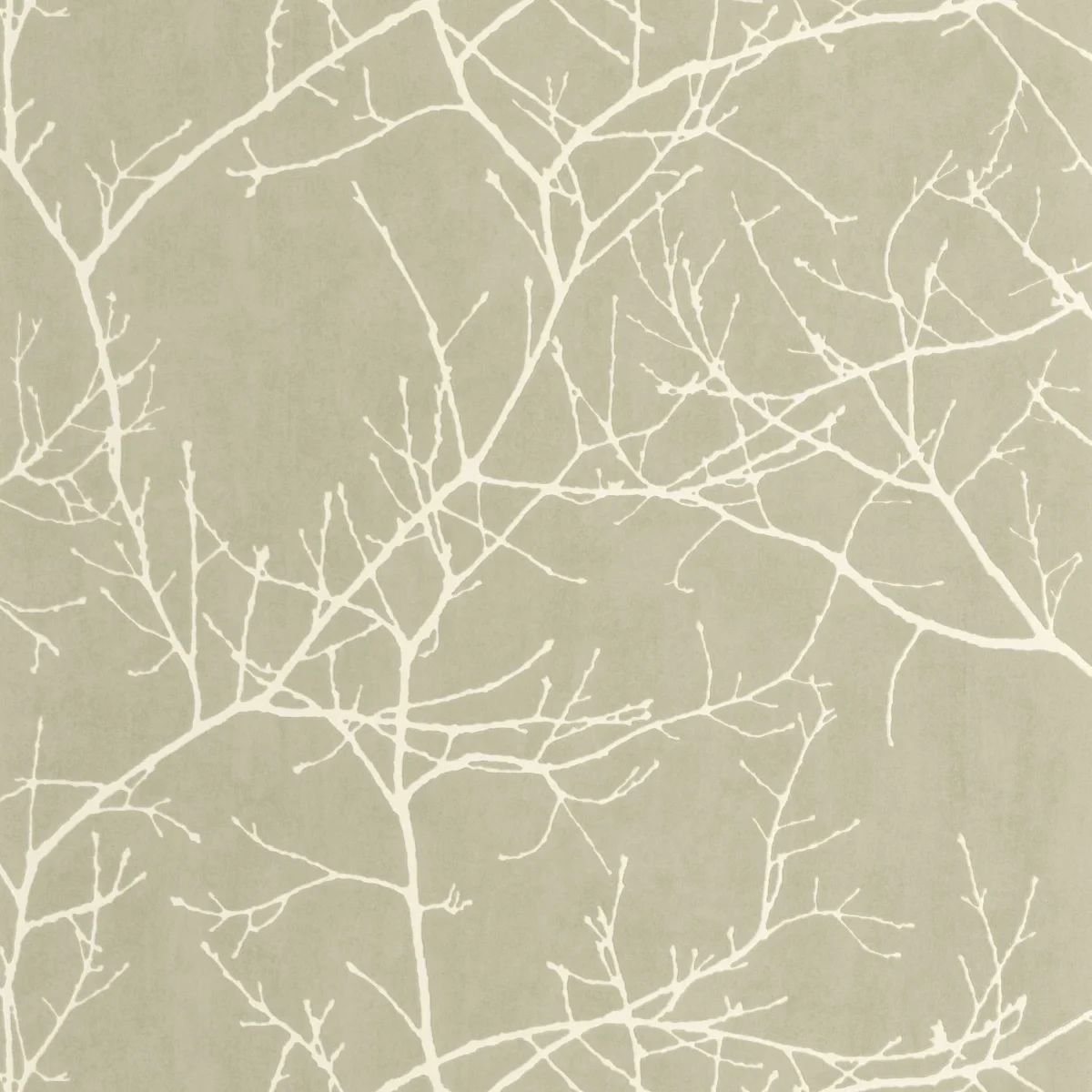 Vancouver Wallpaper - Vert Lichen by neutral botanical wallpaper from casadeco